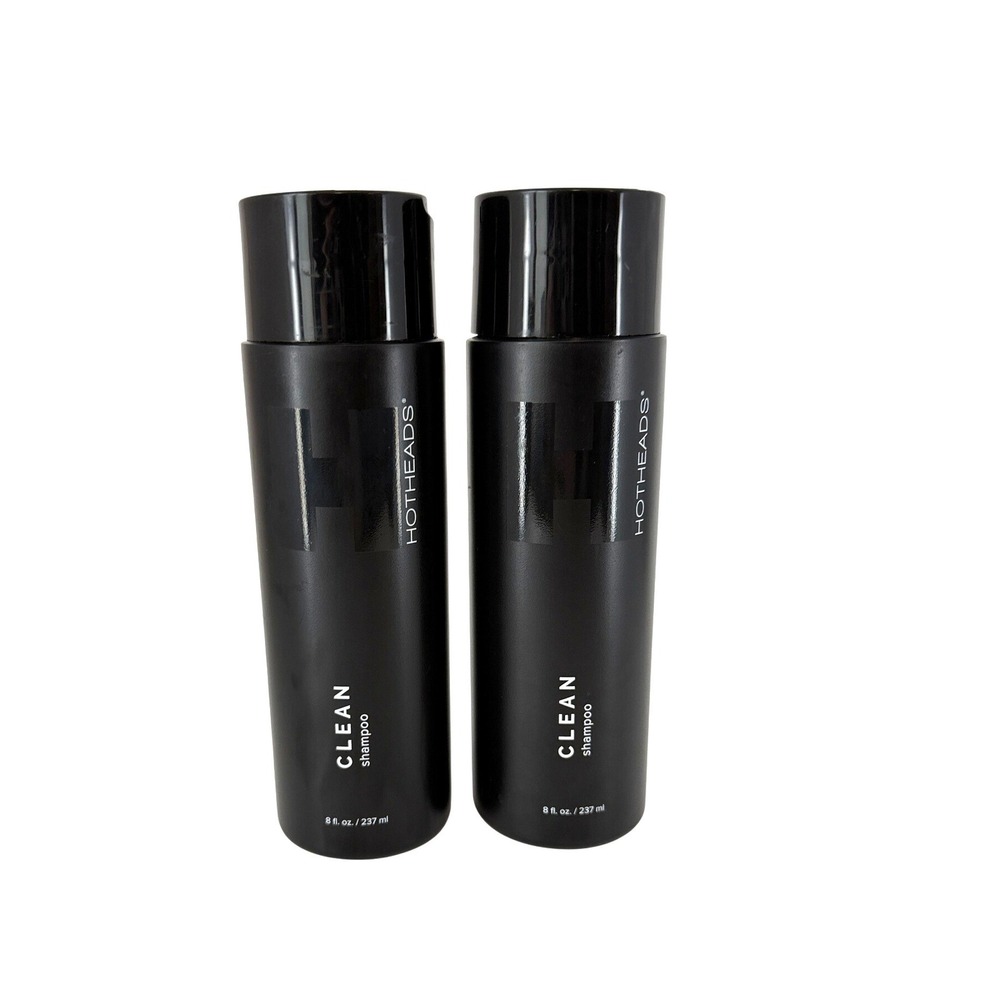 Pack of 2 Hotheads Clean Shampoo 8oz Sulfate Paraben Free Hair Extensions NEW